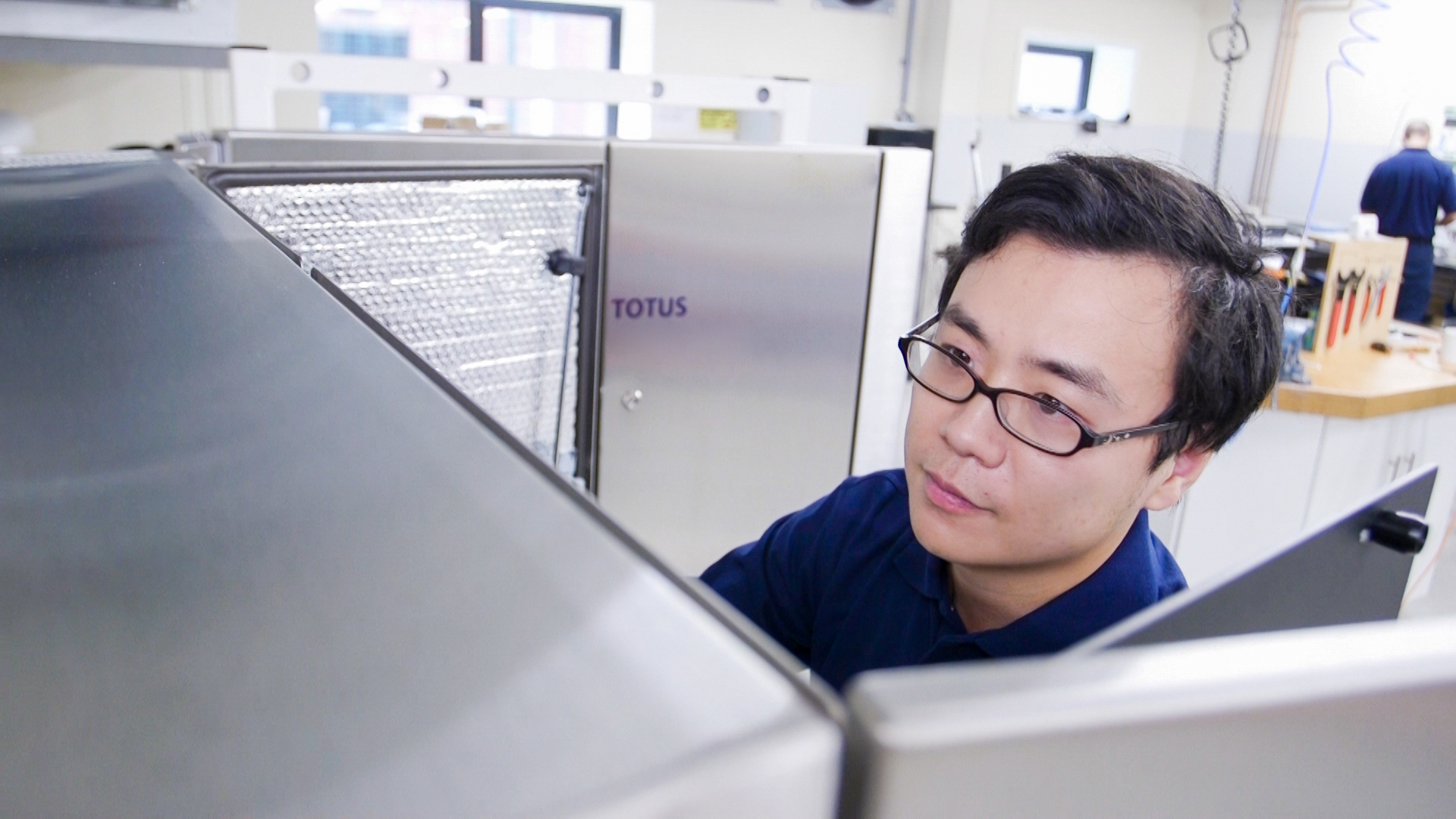Man sitting at a computer screen