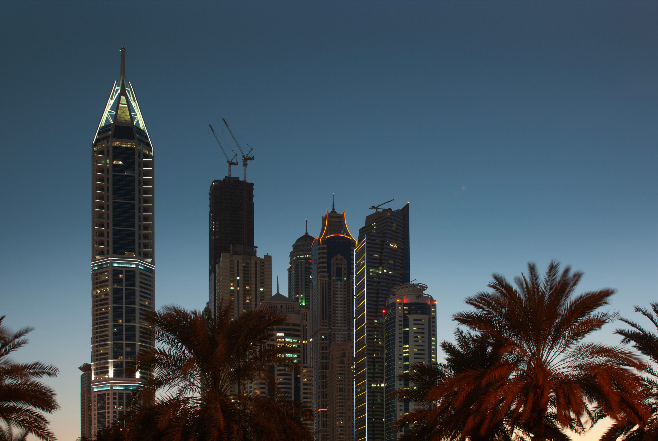 Nightlife in Dubai. UAE. November 18, 2012